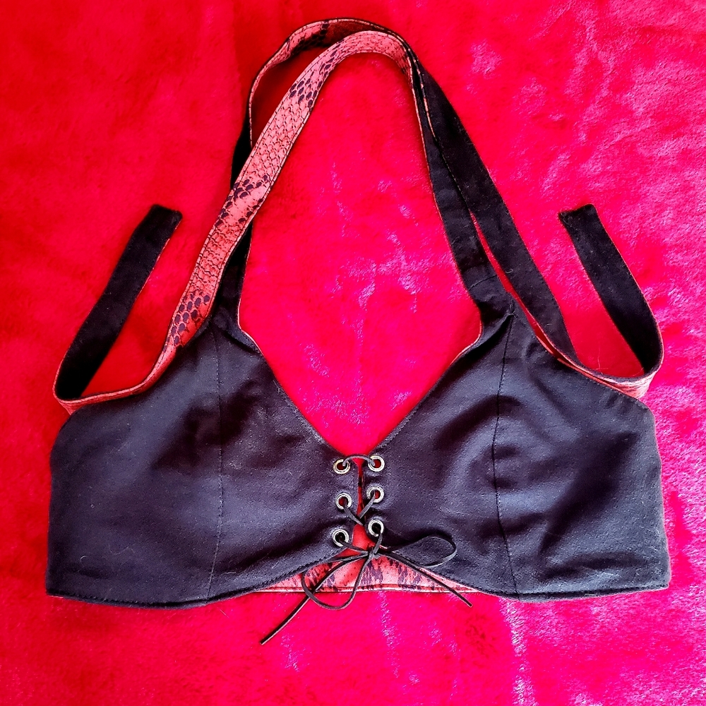 Handmade 2 pieces lace up ensemble - Picture 4 of 4
